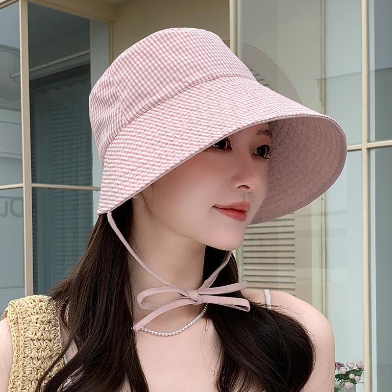 Women's Double-Sided Fisherman Hat Vintage Casual Bucket Sunhat for Spring-Summer Fashionable Outdoor Accessory