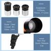 70mm Astronomical Telescope 150X High Power Monocular Telescope Refractor Spotting Scope with 5*24 Finder Scope Tripod Moon Filter 3X Barlow Lens for