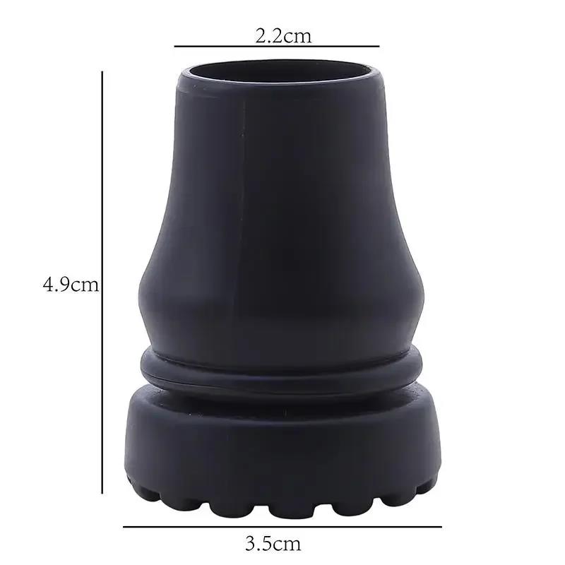 

16/19/22mm Rubber Pad Cap Non-Slip Walking Stick Crutch Cane Bottom Pads Cover Protector Climbing Hiking Trekking Pole Tip