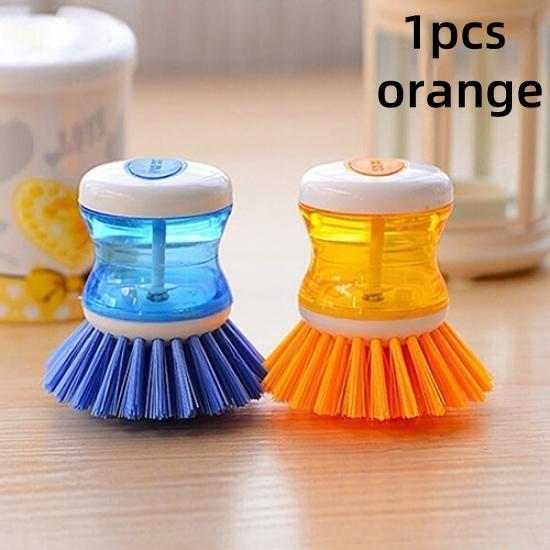 Multifunctional Automatic Soap Dispensing Pot Brush Kitchen Cleaning Scrubber Household Tool
