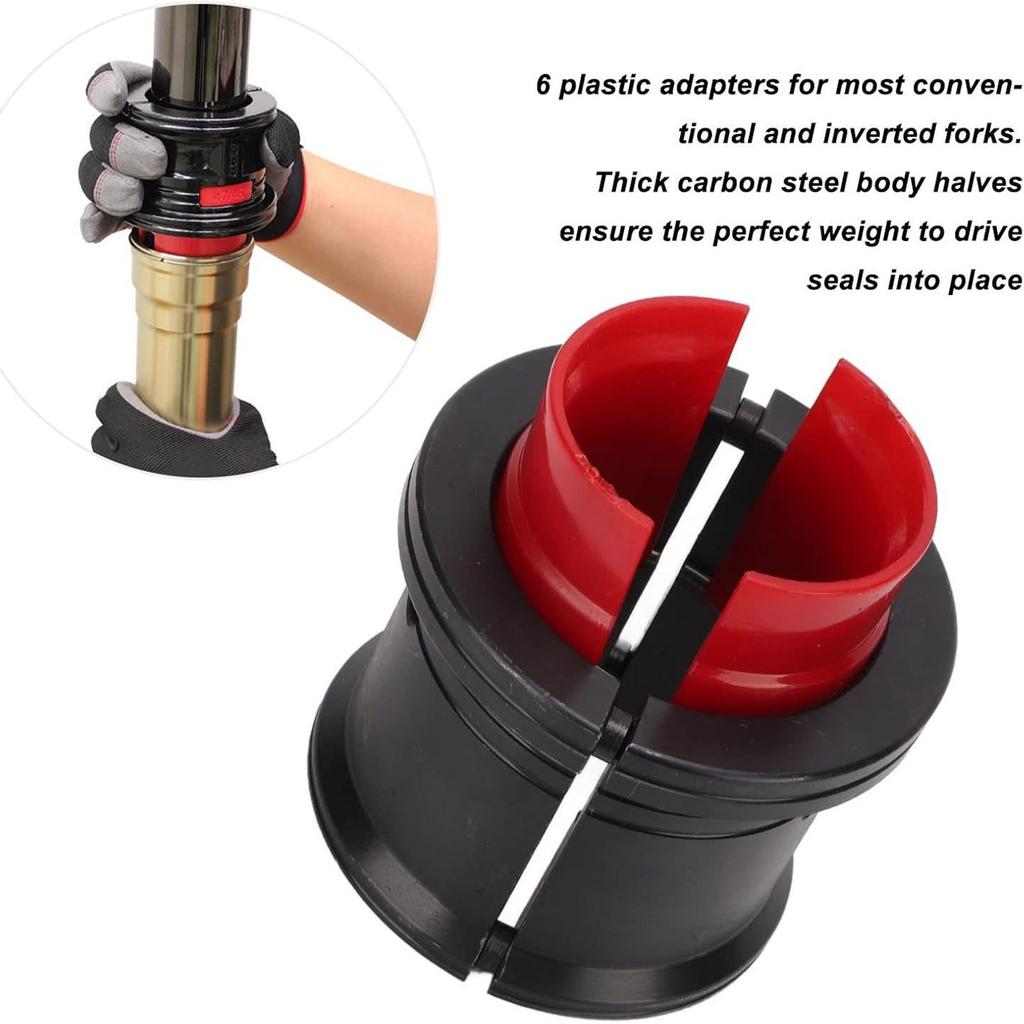 Universal Motorcycle Fork Seal Driver Kit 35/36 40/41 42/43 45/46 47/48 49/50mm Fork Seal Installer Driver Tool