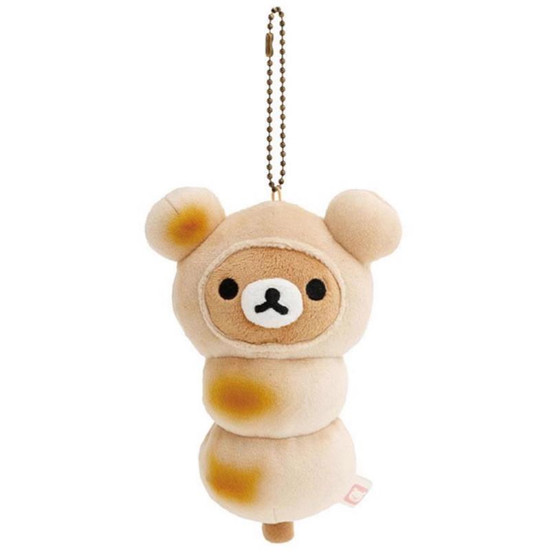 Roasted Rilakkuma Meatball Mantou Plush Toy Cartoon Keychain Backpack Pendant