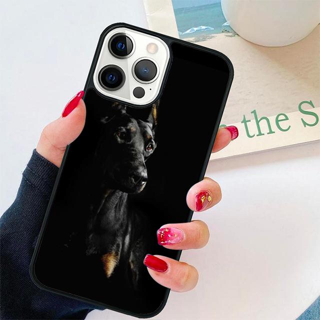 Doberman Dog Guarding Fierce Coque Shell For iPhone 17 Air 15 16 14 13 12 Pro Max 11 Pro Max Plus Phone Case Cover