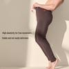 Men's Extra Thick Fleece-Lined Mulberry Silk Wool Long Johns for Autumn and Winter - Warm, Seamless Base Layer Pants