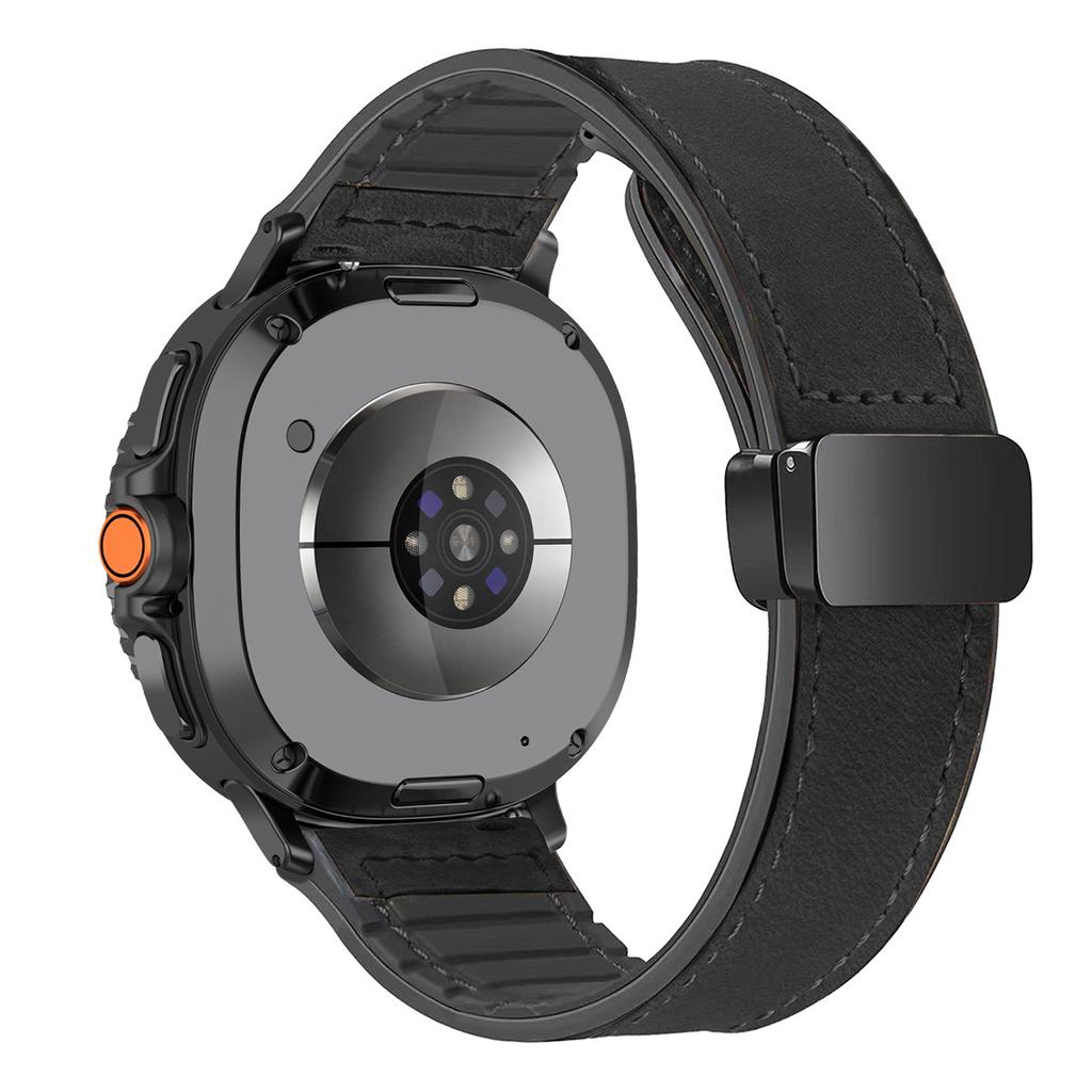 Leather Band for Samsung Galaxy Watch 8/8 Classic Magnetic Strap Silicone Bracelet for Galaxy Ultra 2025/7ultra Quick Fit Correa