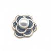 1Pcs Metal Pearl Camellia Flower Shoe Charms Shoes Decoration Diamond Chains Luxury Accessories for Women Girls Sandals Shoes