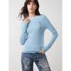 ELLE Women's Chain Knit Merino Wool Sweater