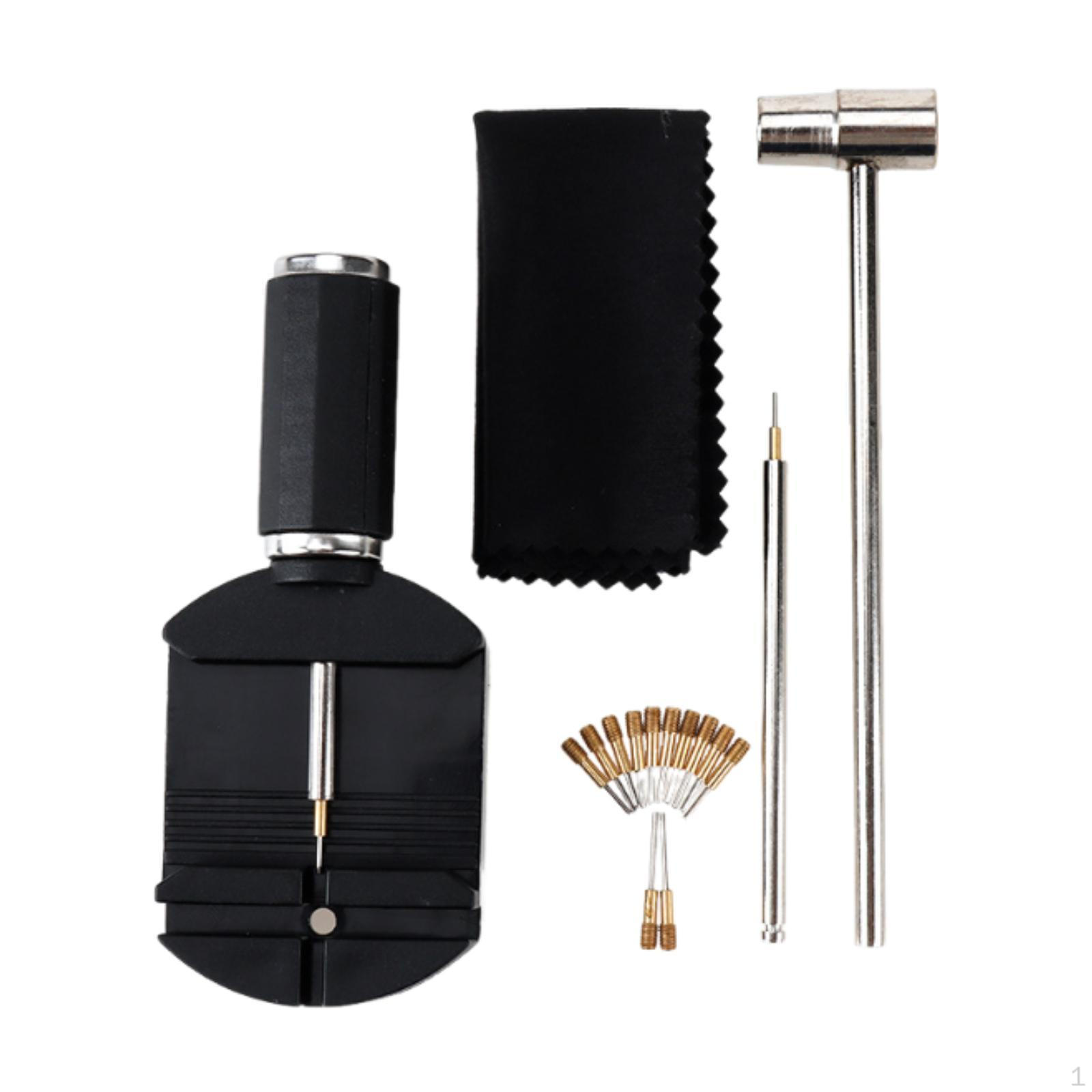 

Набор для удаления звеньев часов 16x Инструмент для ремешка с молотком для регулировки браслета