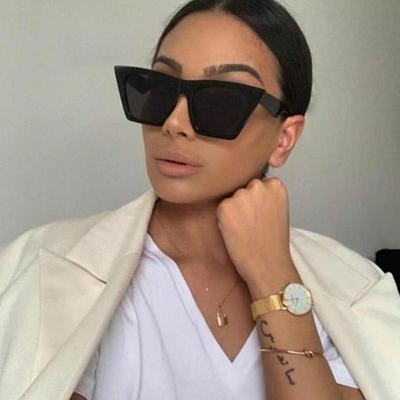 Fashion Square Frame Sunglasses Women Designer Luxury Man/Women Cat Eye Sun Glasses Classic Vintage UV400 Outdoor Oculos De Sol