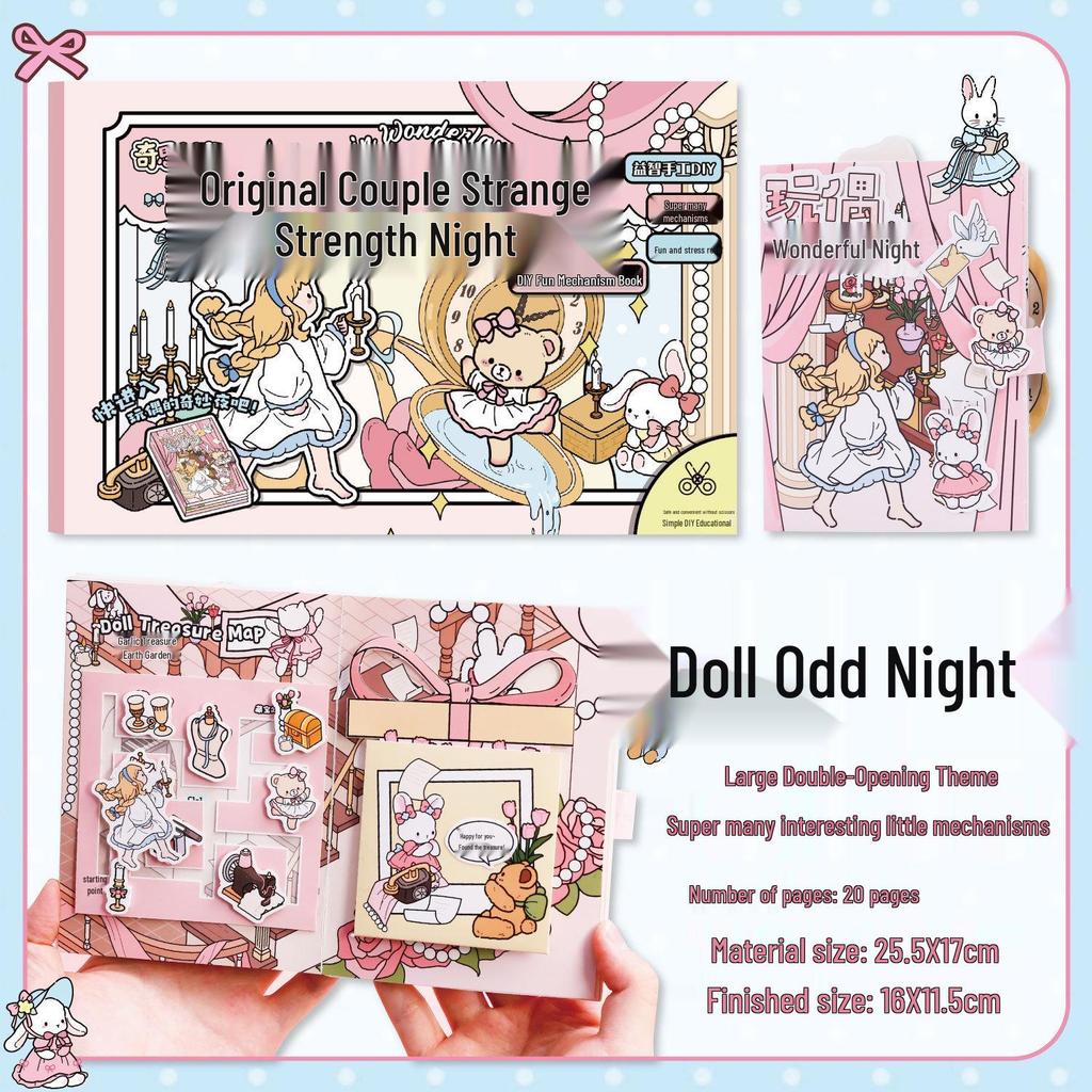 June 1st Children's Day Gift: 3D Advanced Magnetic Quiet Book for Girls with Stickers