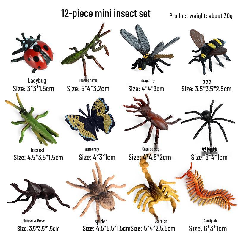 Children's Animal Simulation Toy Set: Eagle, Falcon, Secretary Bird, Owl Figurines