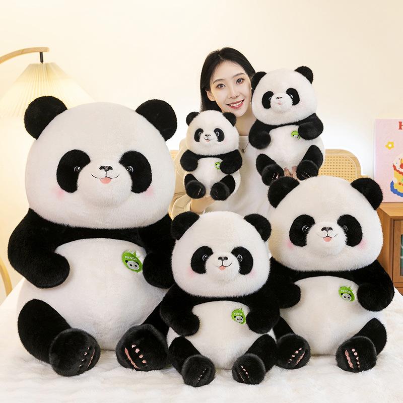 Cute Fatty Panda Plush Toy Children's Sleeping Pillow Zoo Travel Souvenirs National Treasure Gifts