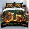 Tiger Cubs and Butterflies. Bedding Sets Duvet Cover Sets Duvet Covers Pillowcases(1 * Duvet Cover 2 * Pillowcases Without Duvet Insert)