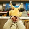 Plush Roast Chicken Hat Moveable Moving Turkey Cap Creative Dancing Turkey Hat  Unisex