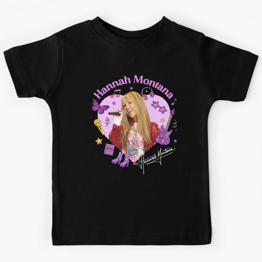 Hannah Montana Singer Portrait Y2K Pop Star Fan Art Classic T-Shirt Kids T-Shirt 150