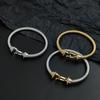 Creative Steel Wire Horseshoe Hook Zircon Stainless Steel Women's Bracelet, Waterproof and Rust-free, Couple Bracelet