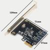 PCI-E X1 SATA 3.0 Erweiterungskarte 2-Port SATA III 6Gbps Adapterplatine ASMedia 1061 Chip PCI Express zu SATA Konverter für PC Festplattten-Erweiterung