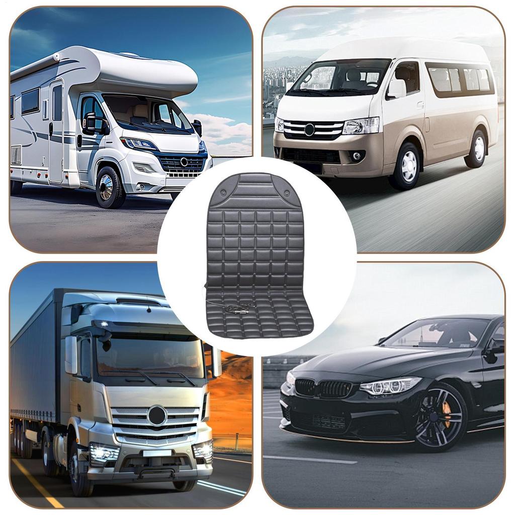Heated Seat Cushion For Car 12V Vehicle Warming Supplies Vehicle Seat Heating Pad For Cars Trucks SUVs RVs Drivers Travelers