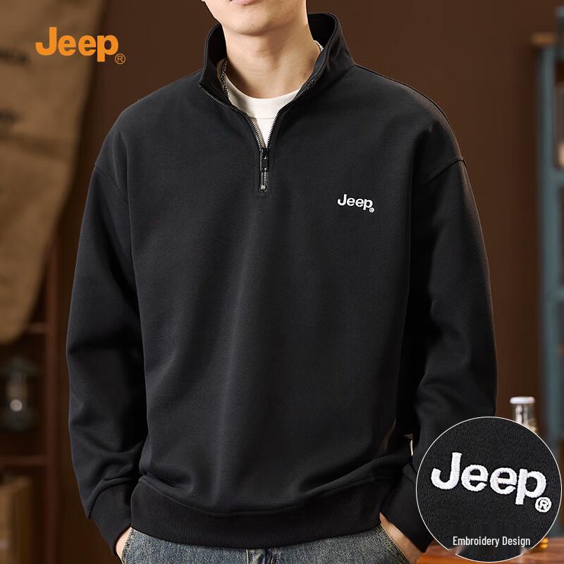JEEP Men's Half-Zip Sweatshirt