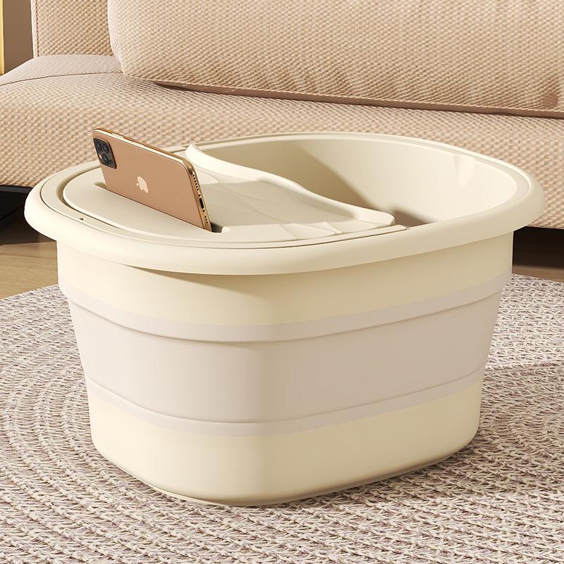 Foldable Thickened Foot Soak & Massage Basin for Home Use