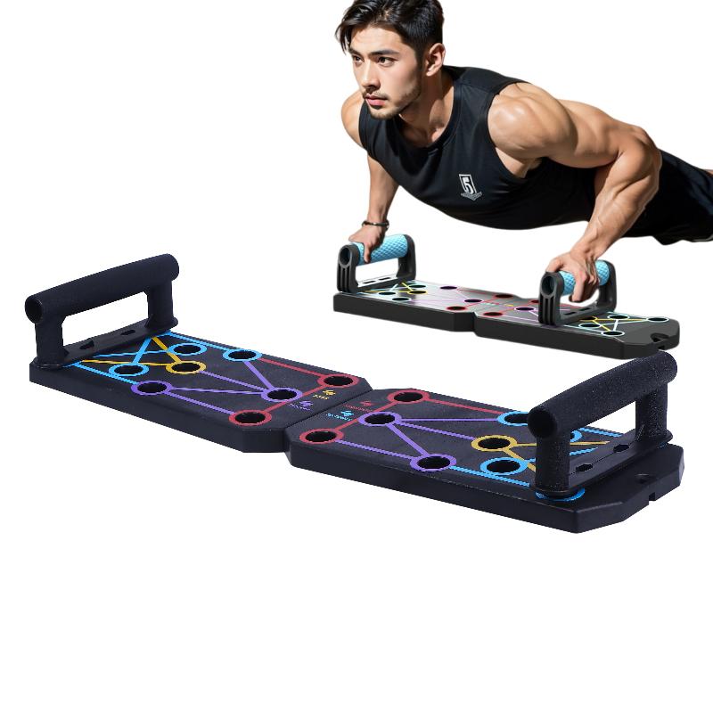 1 Set Multifunctional Thicken Push Up Board Fitness Muscle Home Gym Push Up 20 Holes Push Up Stand