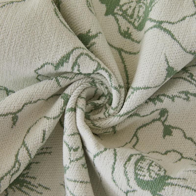 Chenille Reversible Couch Cover Floral Blankets Covers Multifunctional Sofa Towel Blanket Chair Slipcover Fit for All-seasons