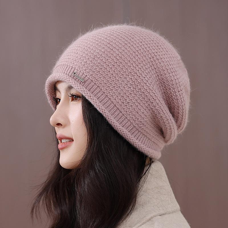 Women's New Stacking Hat, Warm Hat, Women's Cold-proof Wool Hat, Autumn and Winter Knitted Hat
