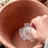 10Pcs Flower Pot Bottom Mesh Vertical Fixed Wing Tapered Grid Flower Pot Bottom Hole Mesh Gasket Garden Supplies