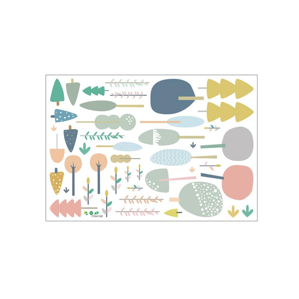 

DIY Bedroom Office Trees Sapling Baby Kids Room Wall Sticker Cartoon Mural Room Decals Home Decor разноцветный