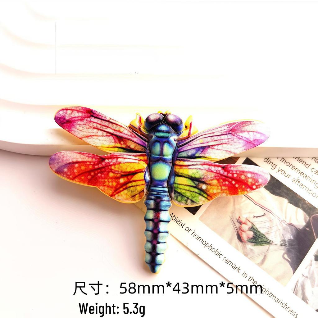Gradient Dragonfly Resin Accessories for Jewelry, Hair, and Phone Cases