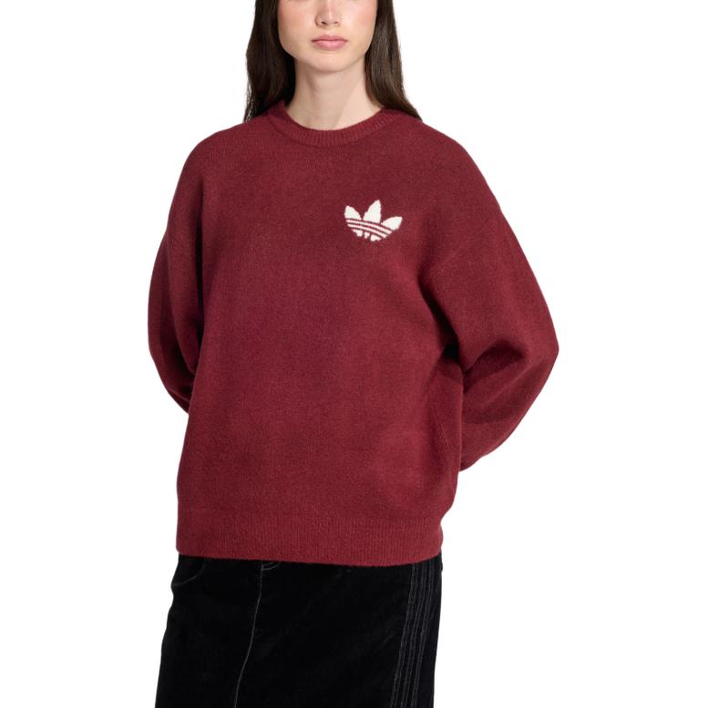 adidas Originals Women's Loose Knitted Sweater Shadow Red KF2537