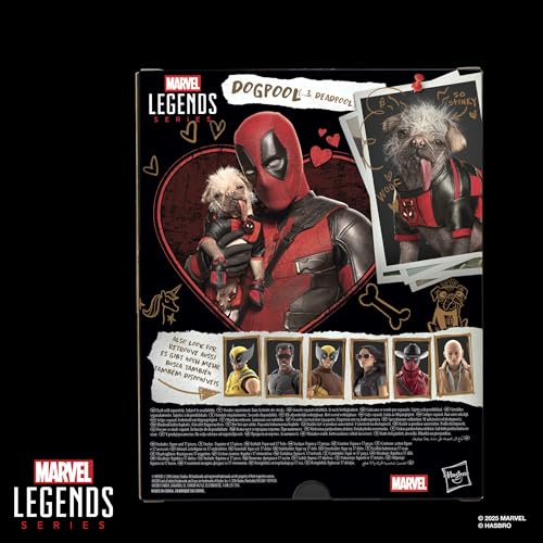 Hasbro Marvel Legends Series Dogpool (and Deadpool), Marvel Studios Deadpool & Wolverine Collectible 15cm Action Figure G2126, Authentic