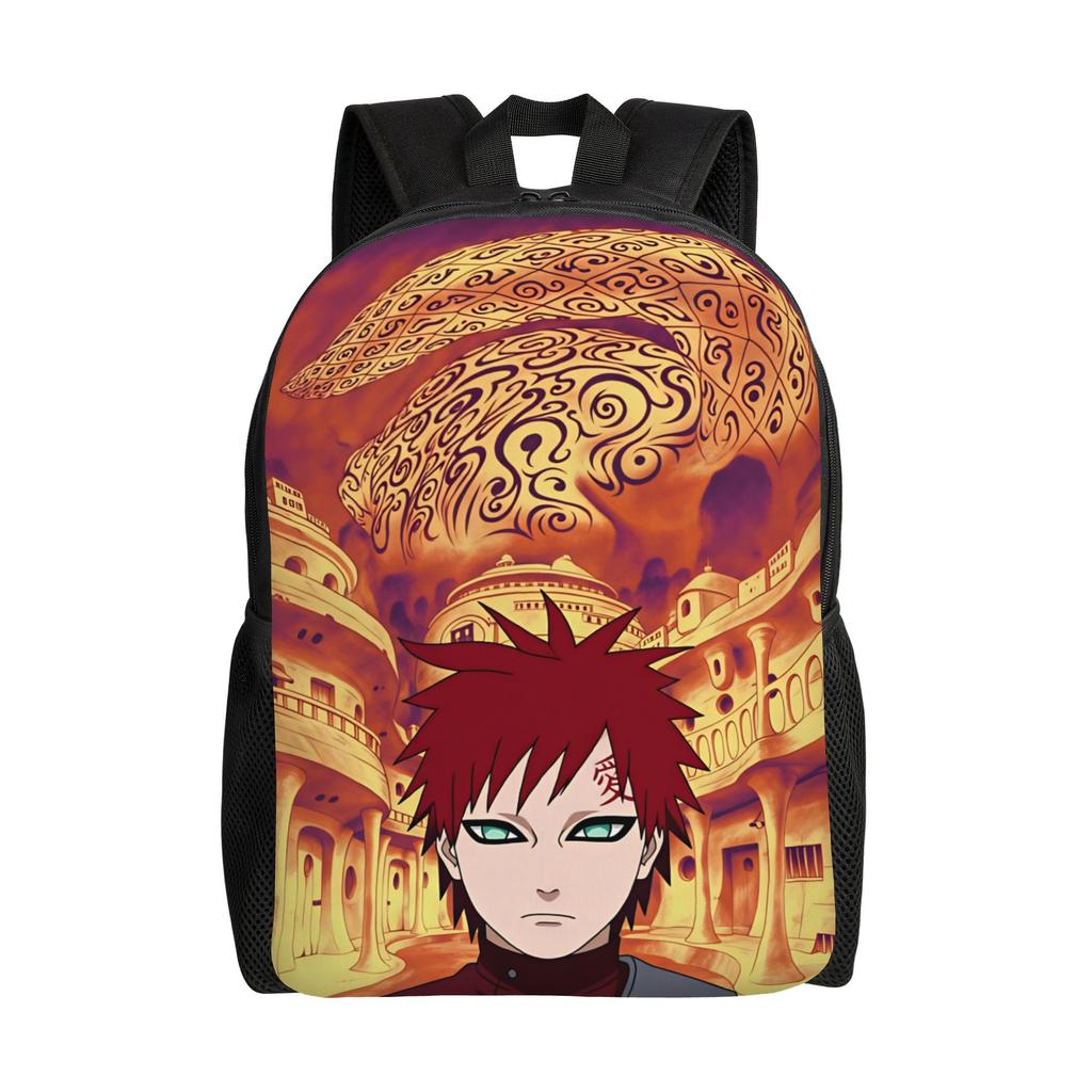 Uzumaki Gaara Kurama Shukaku Backpack Sport Backpacks Boy Design Print School Bags Leisure Rucksack