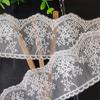 3Meters/lot 6.7cm wide white beige snowflake mesh embroidery lace children's clothing home textile women's clothing skirt decoration accessories