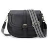 Hot-selling Hong Kong Style Retro Saddle Bag Women's Shoulder Messenger Bag European and American Versatile Women's Semi-round Bag Women