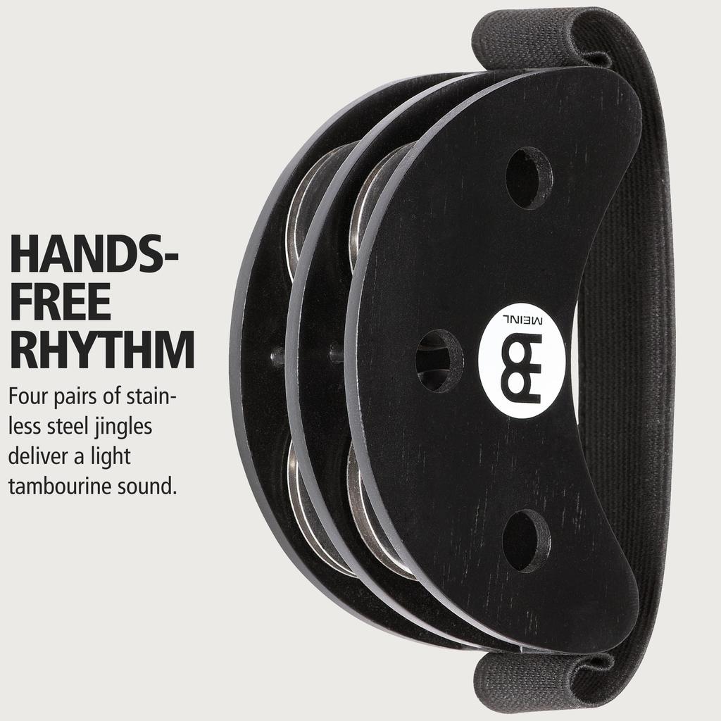 MEINL Percussion Foot Tambourine Black FJS2S-BK []