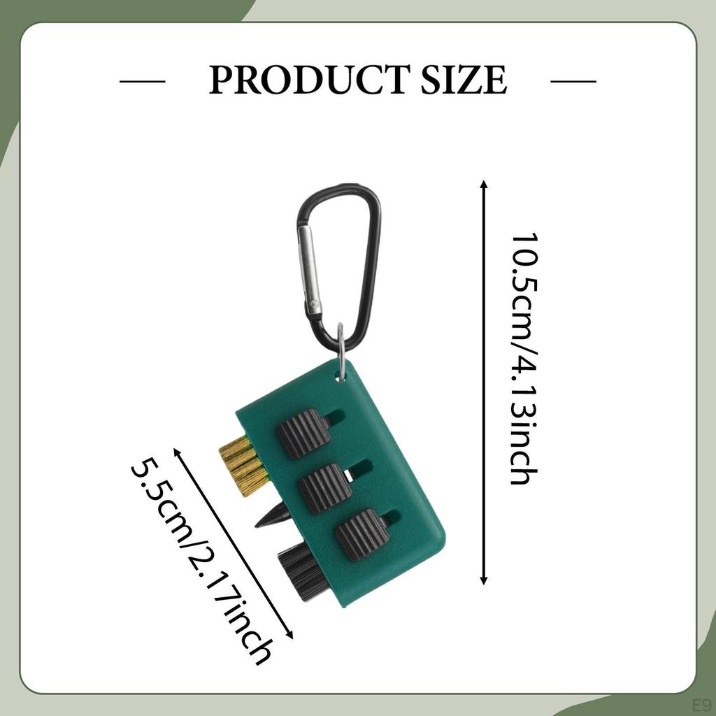 Golf Club Cleaning Brush 3 in 1 Groove Cleaner Tool for Tournament