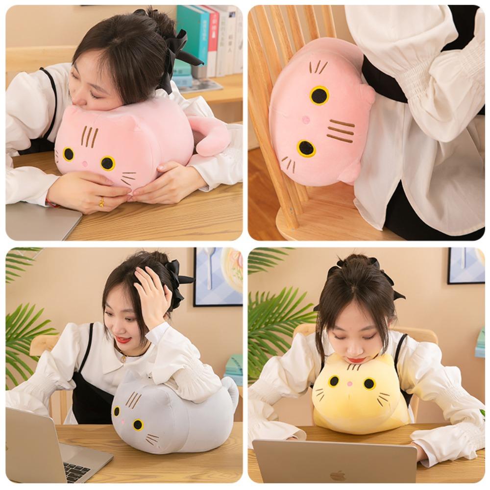 Soft Cute Cat Plush Cat Toy Stuffed Animal Gifts Cat Pillow Home Decor Sofa Cushion Home