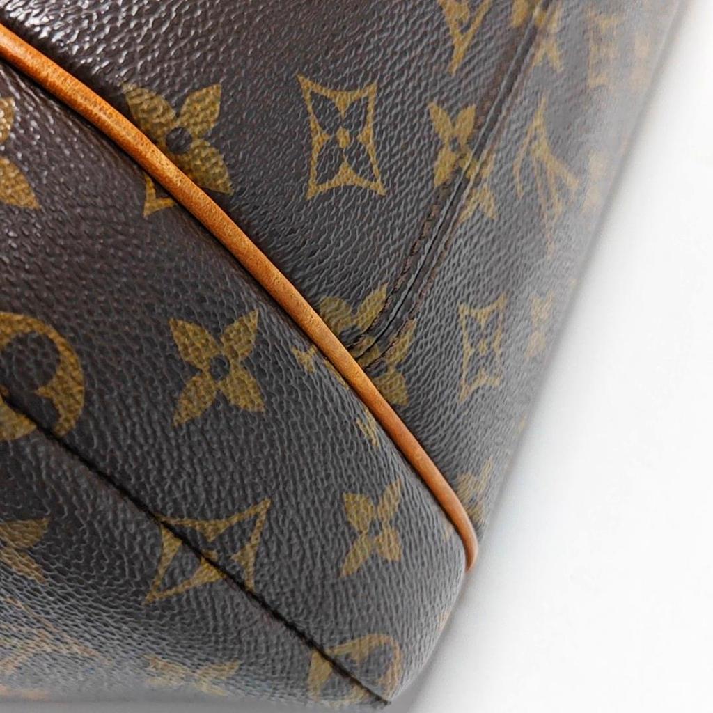 [Pre-Owned] Classic Monogram Canvas And Leather Trimmed Detail Tote Shoulder Bag - Fair #17PLSZA