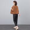 Women's Spring/Autumn Loose Baseball Jacket - Button Cardigan Top for Middle-Aged Moms (2025 Collection)
