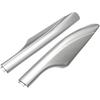 Silver ABS Roof Rack Bar Rail End Protection Replacement Cover Car Styling 4pcs,Compatible with Nissan Patrol Y62 2010-2015 2016 2017 2018