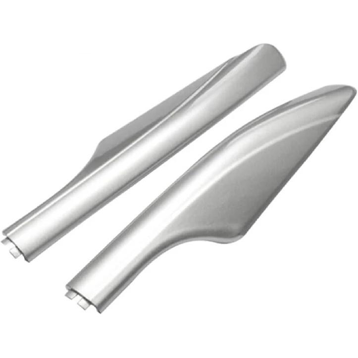 Silver ABS Roof Rack Bar Rail End Protection Replacement Cover Car Styling 4pcs,Compatible with Nissan Patrol Y62 2010-2015 2016 2017 2018