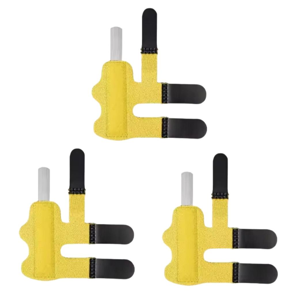 3Pcs Adjustable Finger Fixation Strap With Aluminum Strip Finger Fixing Band Straighten Brace Finger Splint Corrector Support