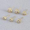 Exquisite Heart-shaped Love Earrings, Elegant and Versatile Accessories. Minimalist and Adorable Ear Studs.