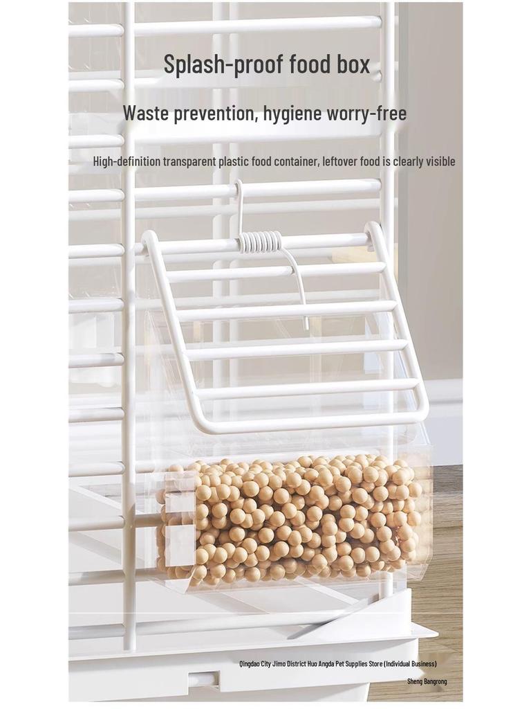 Luxury Birdcage with Breeding Box for Parrots and Budgies - Large Aviary for Cockatiels, Mynas, and More