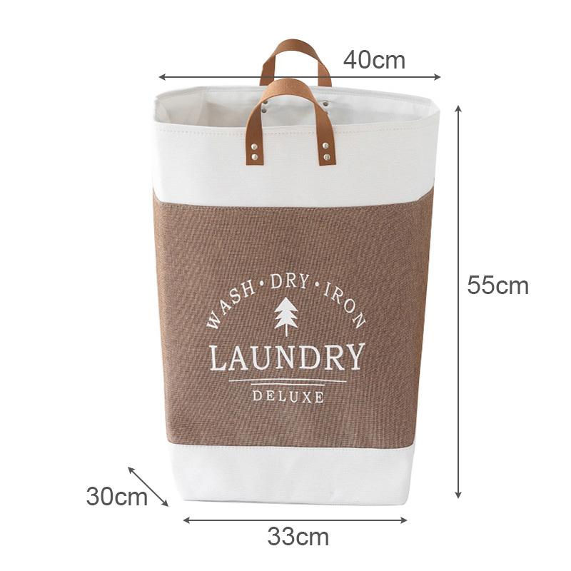 Foldable Laundry Basket with Handle Large Capacity Storage Basket for Clothes Toys Sundries Portable Household Storage Box