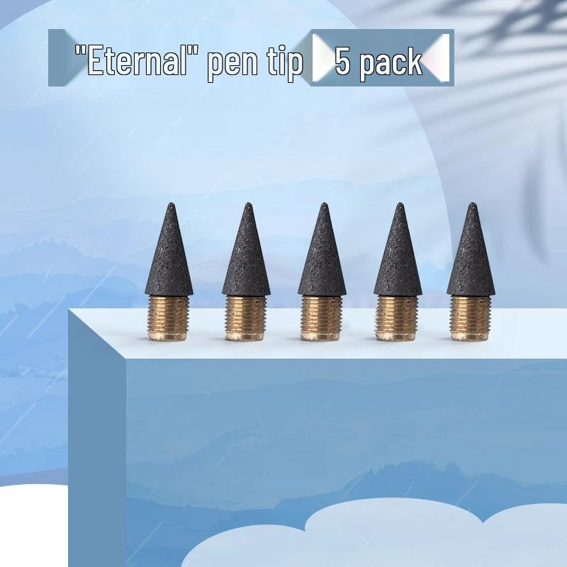 Black Technology Student Eternal Pen: Automatic, Continuous Core Pencil - No Sharpening Needed, Perfect for Children's Learning.