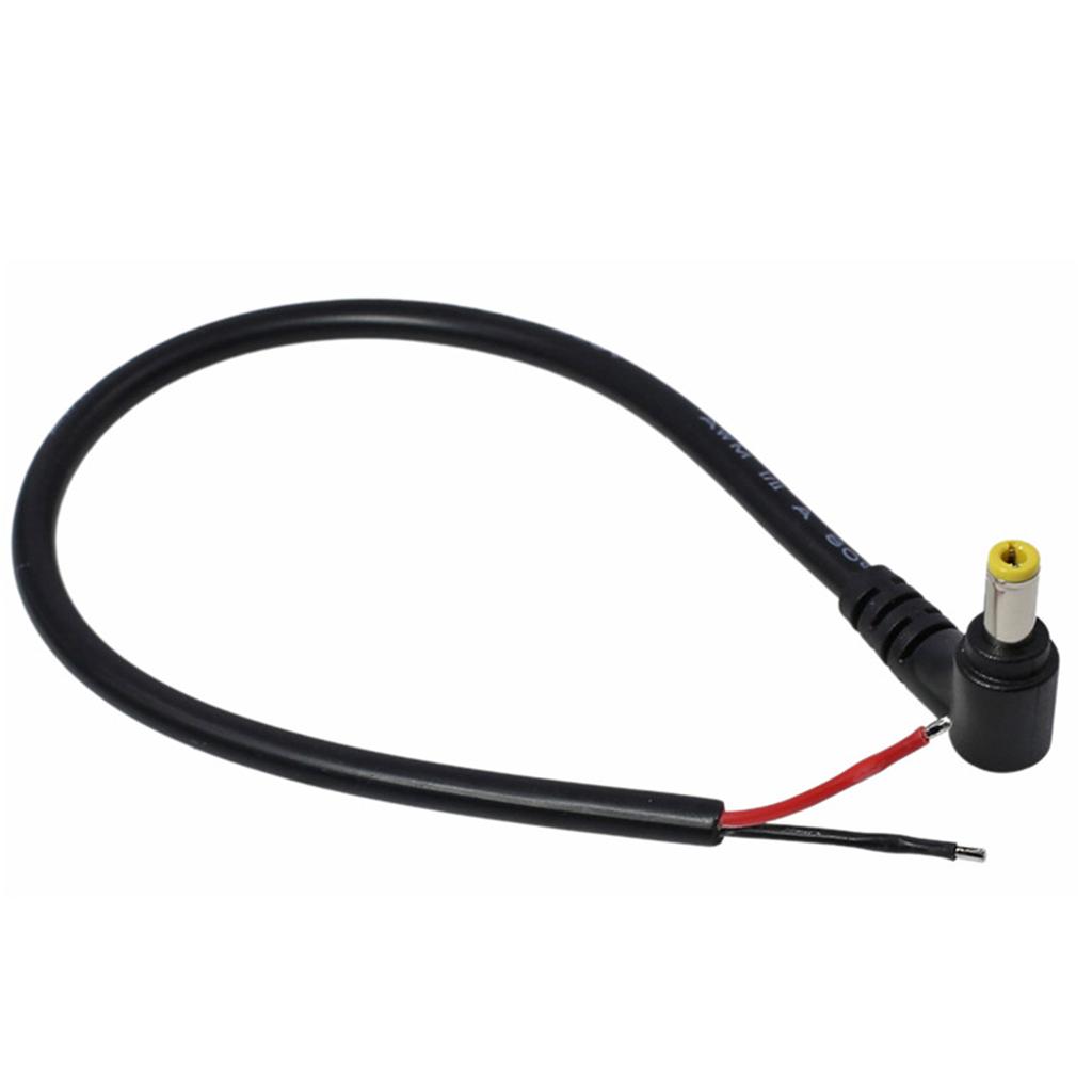 DC 5.5MM x 2.5MM Samec Konektor na Holý Drát Otevřený Konec Napájecí Kabel Opravný Kabel 18 AWG 5525 Konektor DC5525 Pigtaily