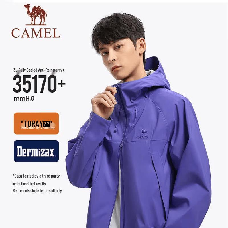 Camel Men's 3L Hardshell Waterproof Hiking Jacket