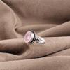 Morganite Ring, Handmade Gemstone 925 Solid Sterling Silver Ring Dainty Jewelry, For Engagement Gift
